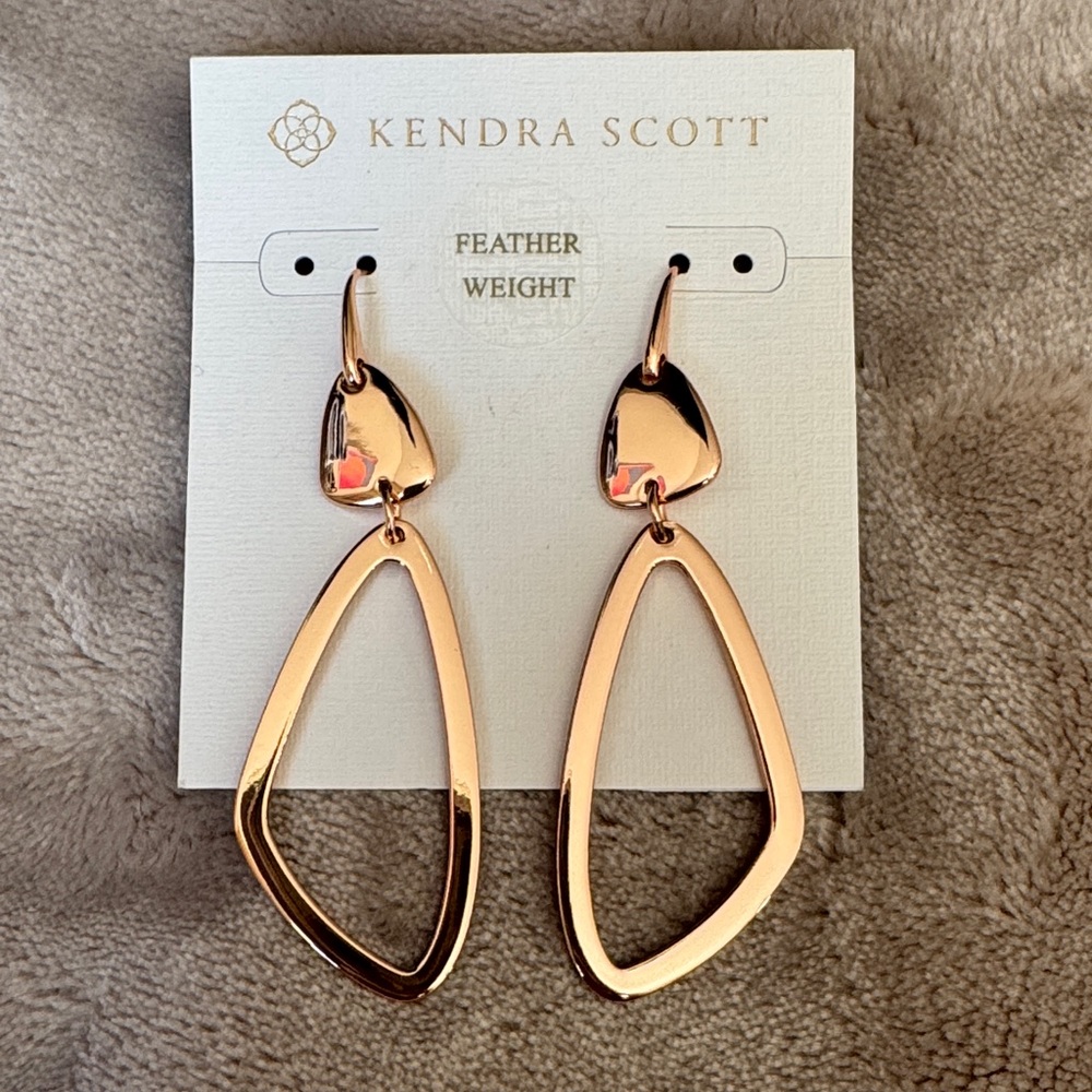 Kendra Scott Rose Gold Geometric Earrings